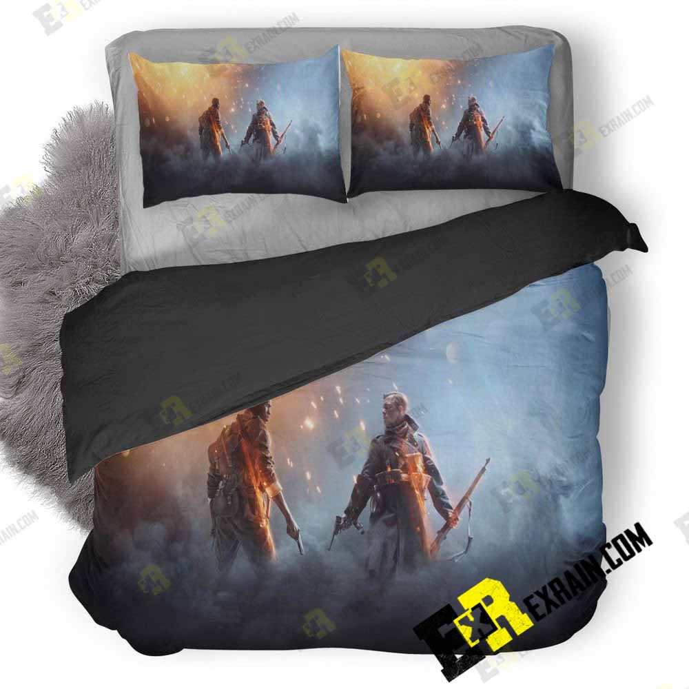 Battlefield Game Art Hd 3D Customized Duvet Cover Bedding Set