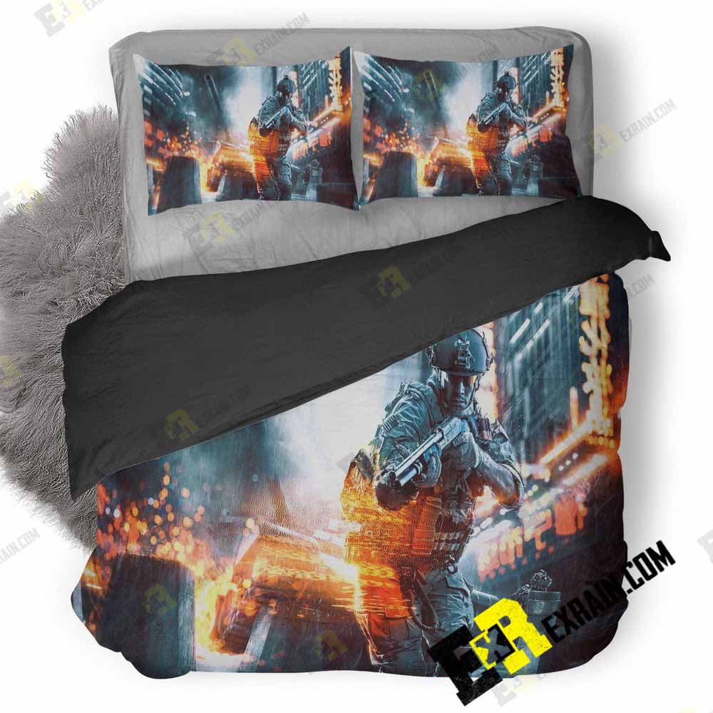 Battlefield Game Hd 3D Customized Duvet Cover Bedding Set