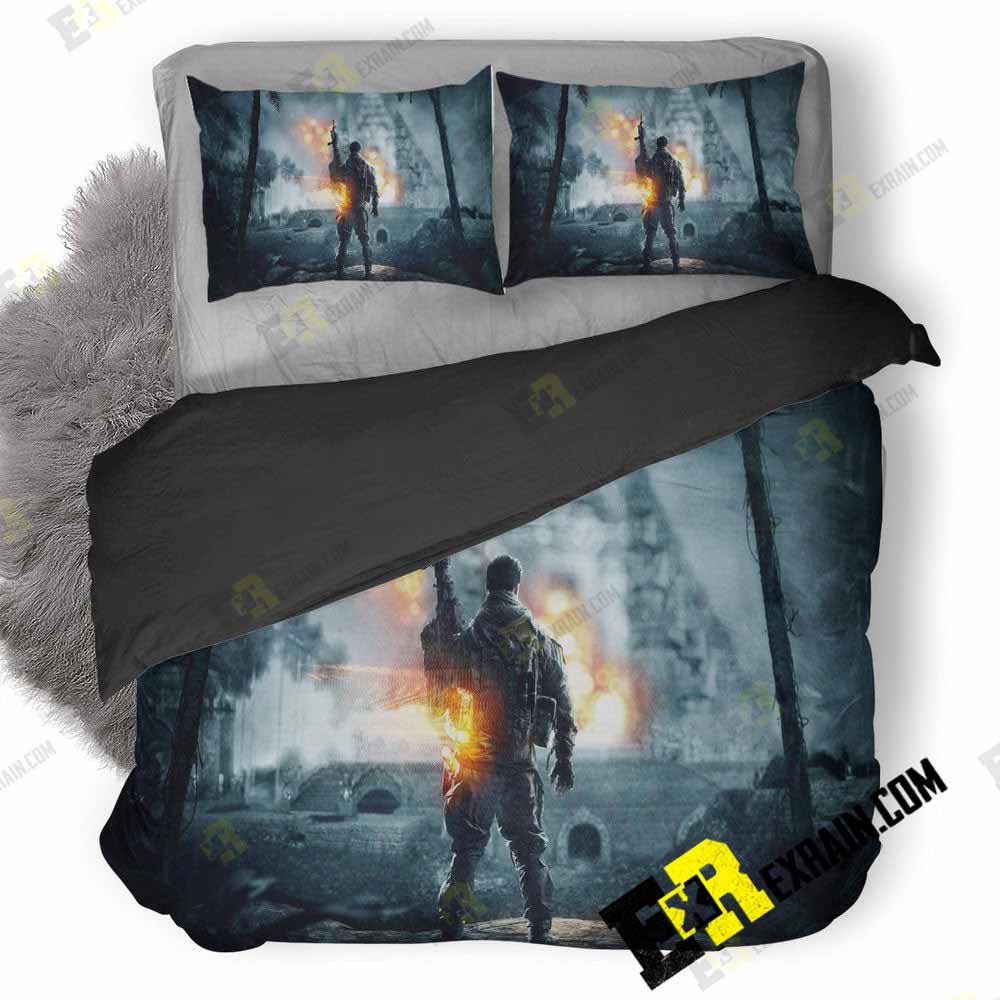Battlefield Game Mission 3D Customized Duvet Cover Bedding Set