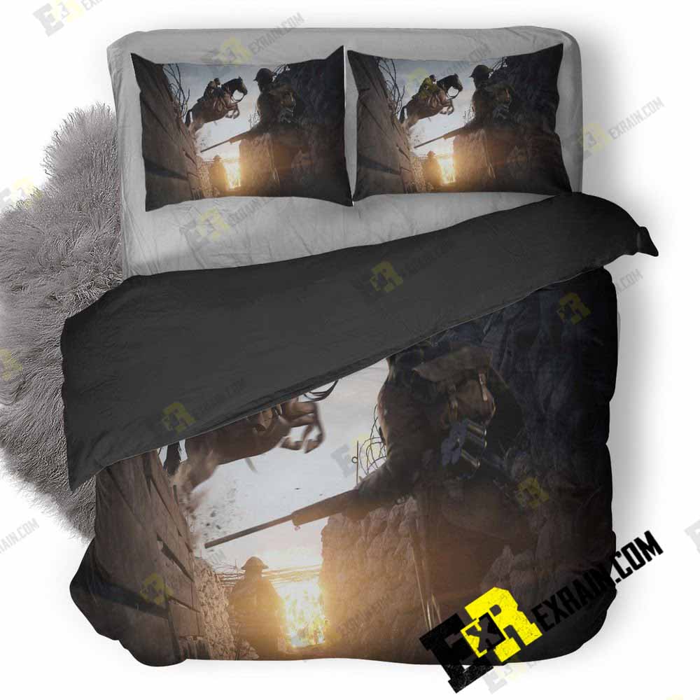 Battlefield Games Img 3D Customized Duvet Cover Bedding Set