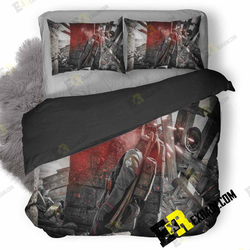 Battlefield Gun Shot To 3D Customized Duvet Cover Bedding Set