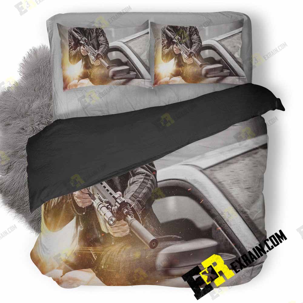 Battlefield Hardline Game Image 3D Customized Duvet Cover Bedding Set