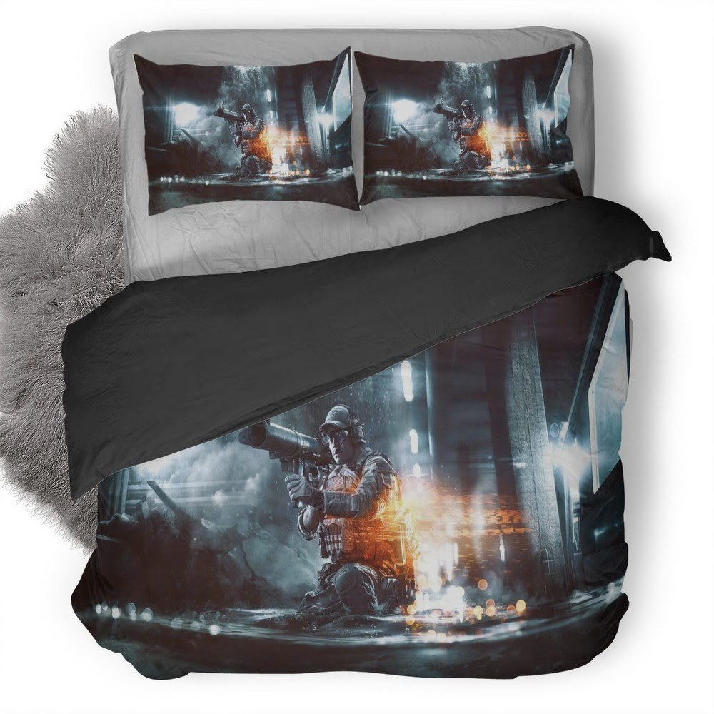 Battlefield Second Assault 3D Customized Duvet Cover Bedding Set