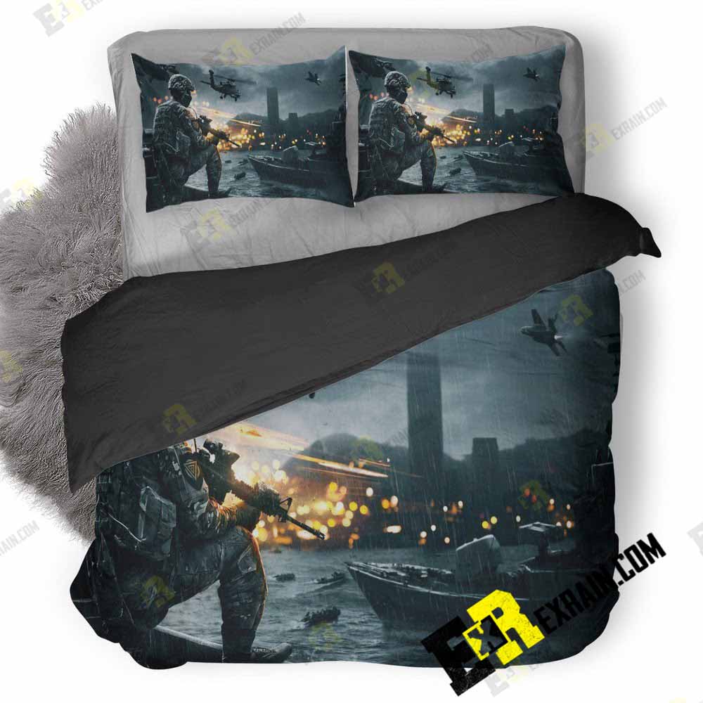 Battlefield Siege Of Shangai 3D Customized Duvet Cover Bedding Set