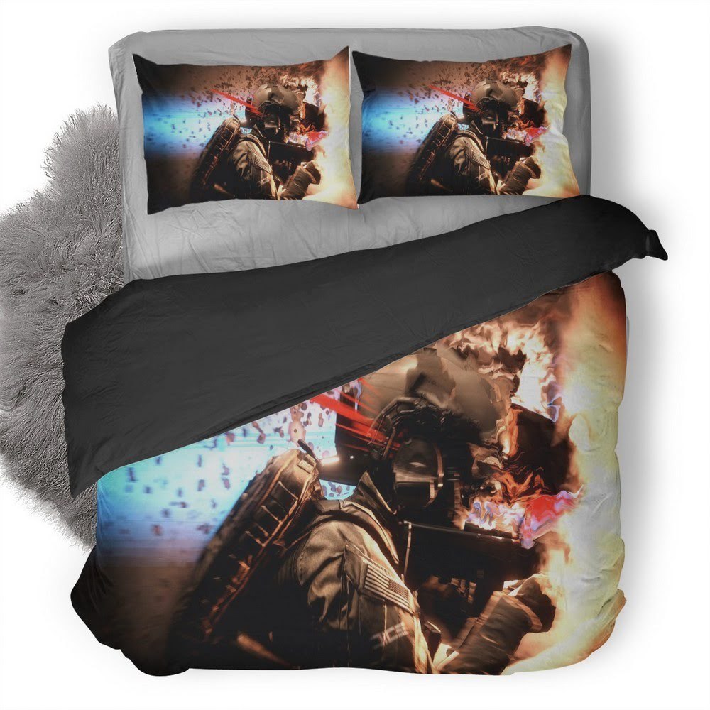 Battlefield Soldier 13 3D Customized Duvet Cover Bedding Set