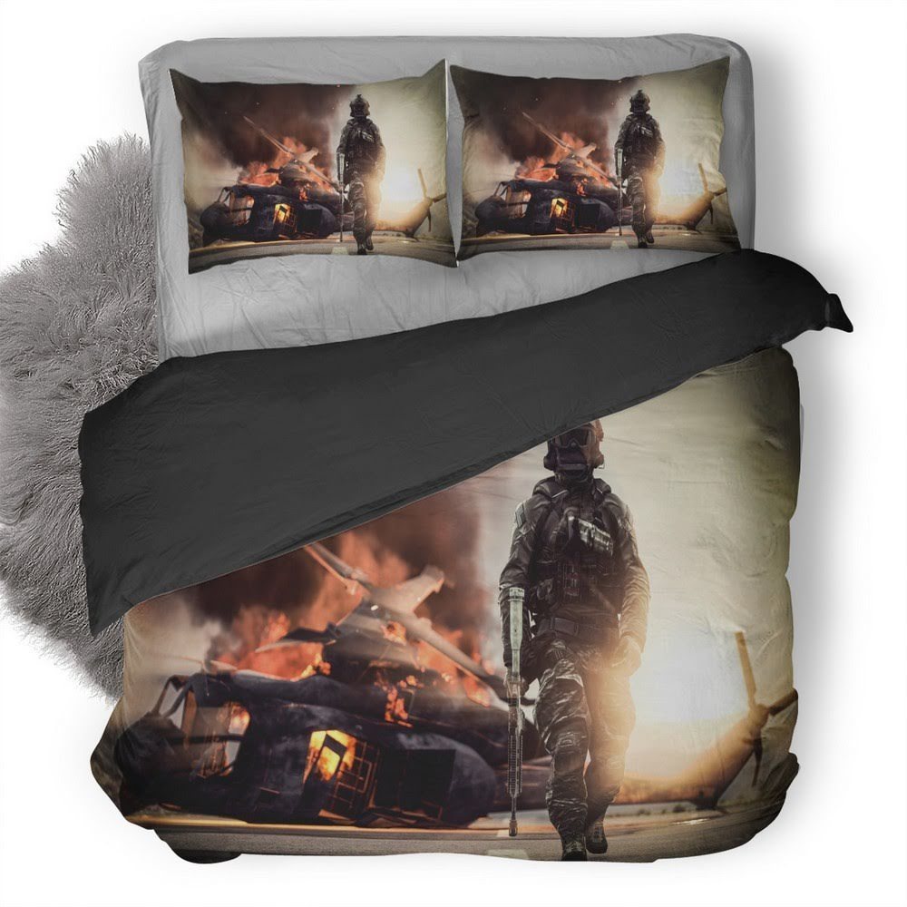 Battlefield Soldier 15 3D Customized Duvet Cover Bedding Set