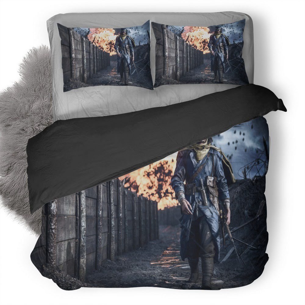 Battlefield Soldier 3D Customized Duvet Cover Bedding Set
