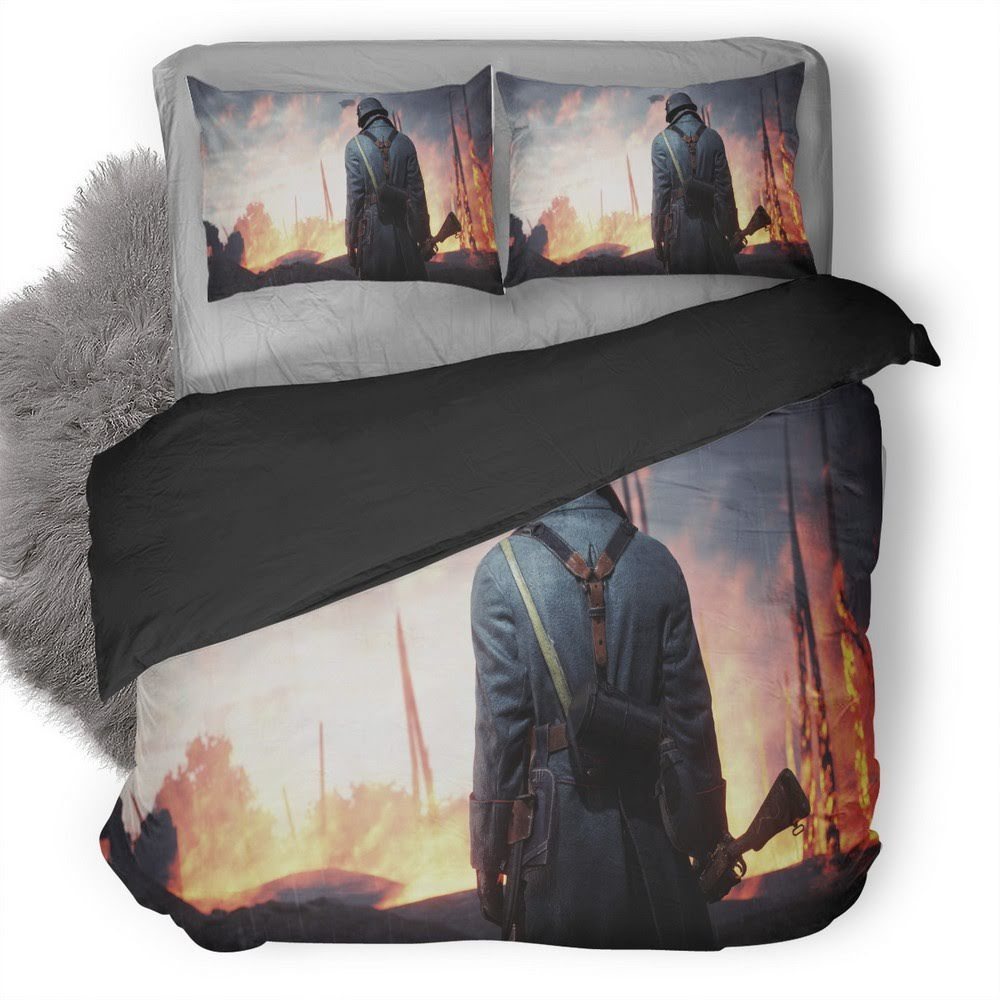 Battlefield Soldier 3D Customized Duvet Cover Bedding Set