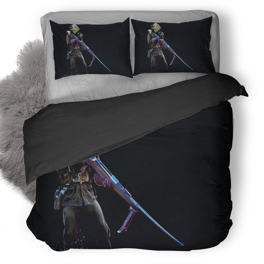Battlefield Soldier 3D Customized Duvet Cover Bedding Set