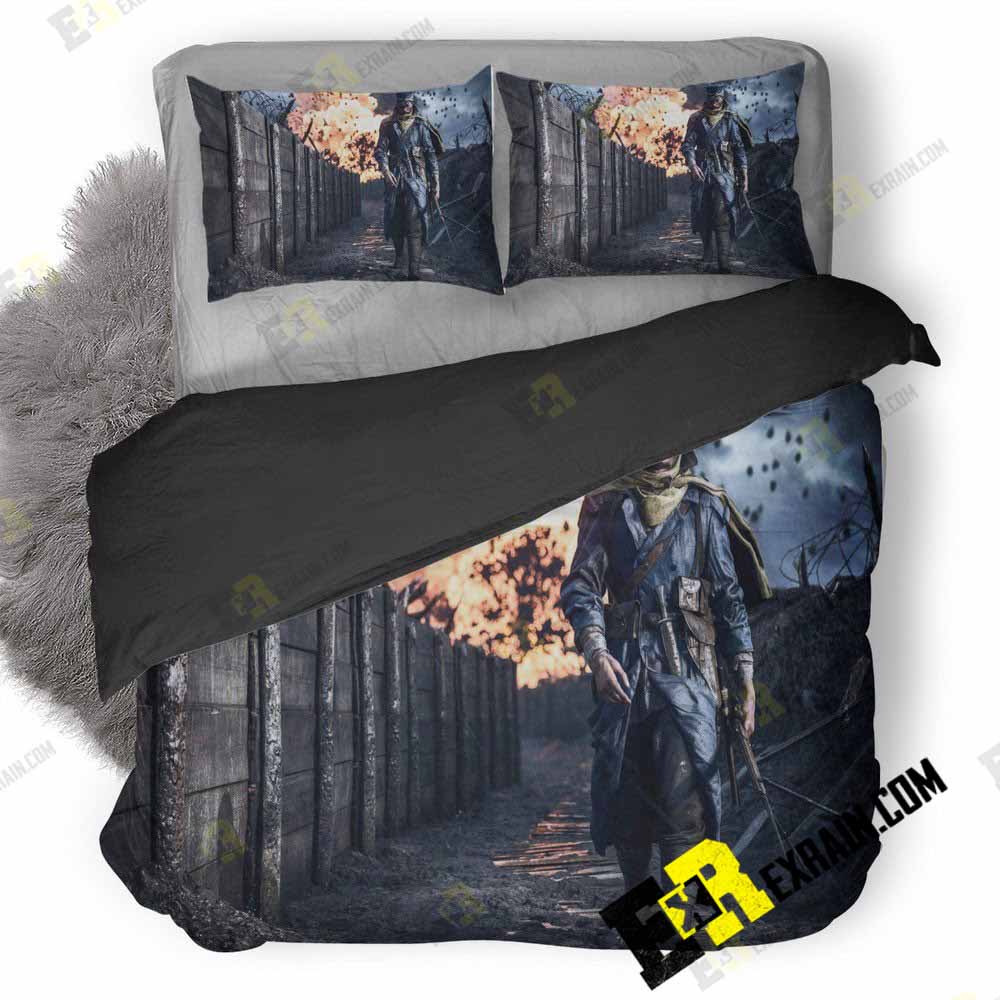Battlefield Soldier New 3D Customized Duvet Cover Bedding Set