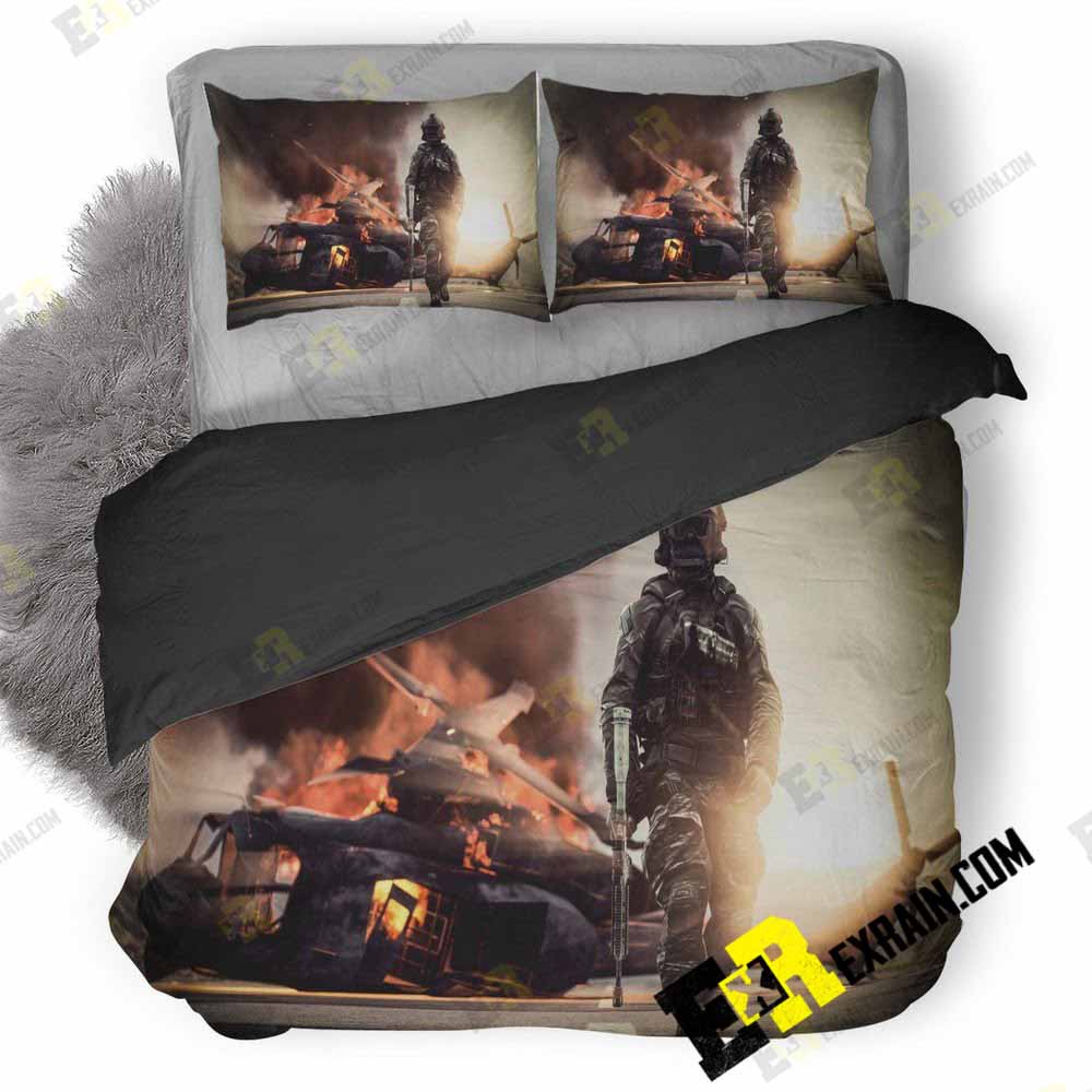 Battlefield Solider 8L 3D Customized Duvet Cover Bedding Set