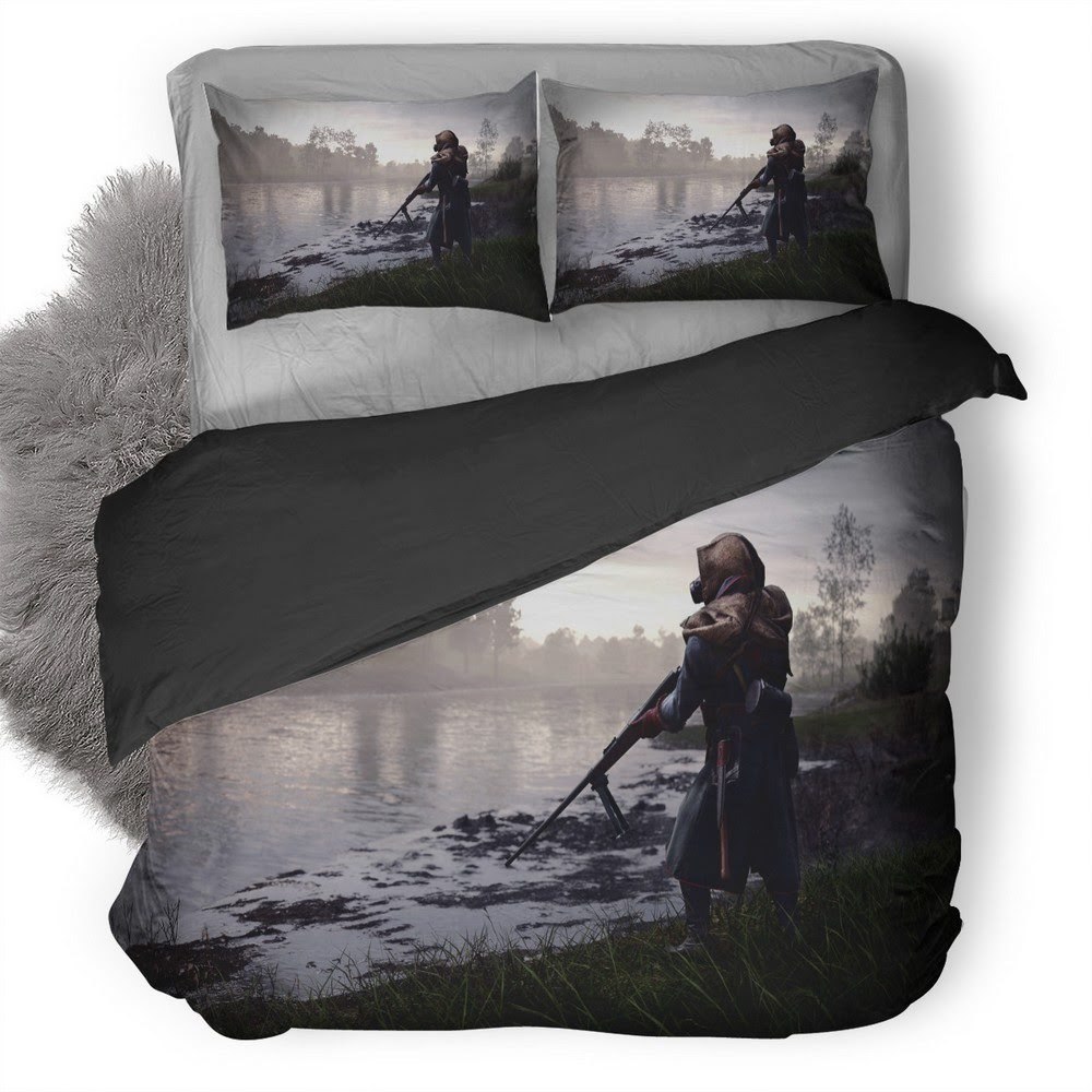 Battlefield Tank Hunter 3D Customized Duvet Cover Bedding Set