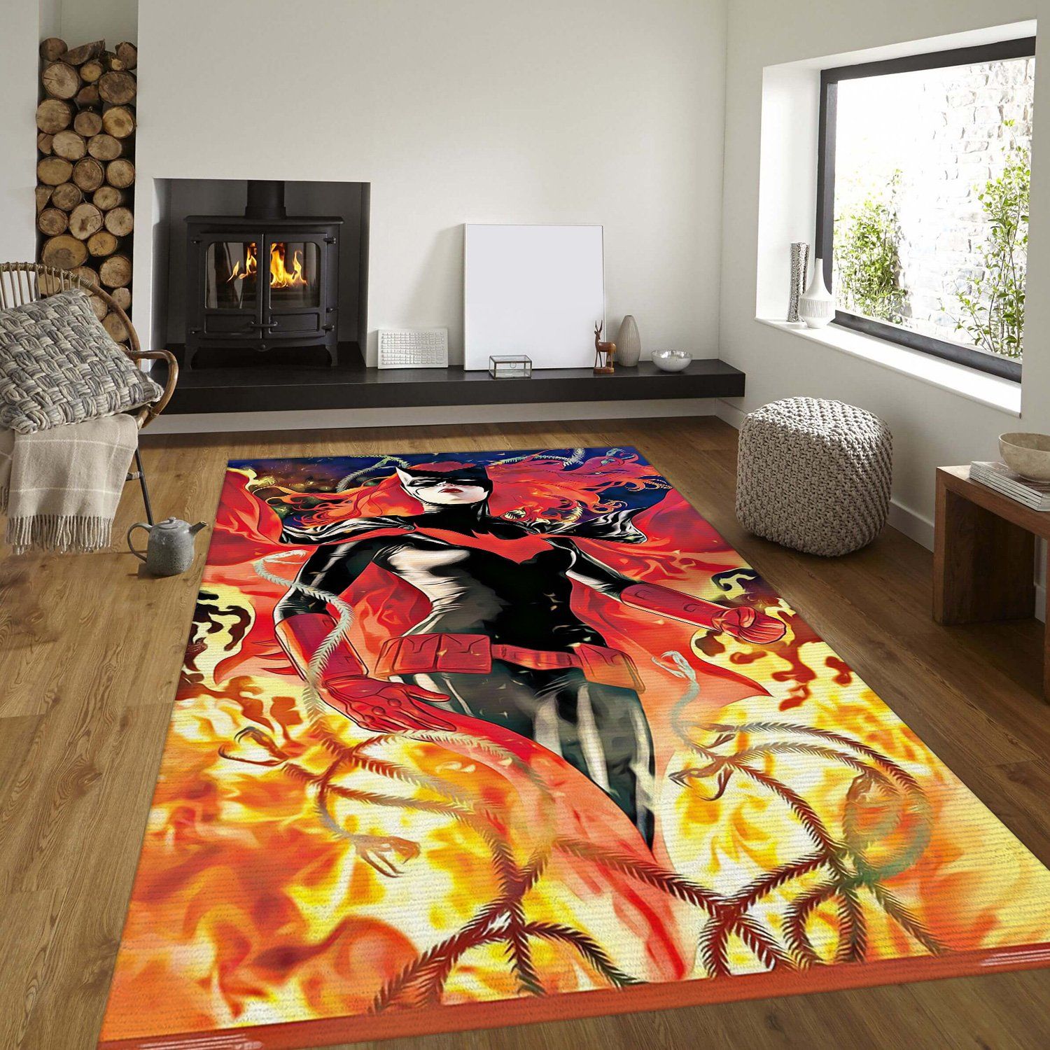 Batwoman Rectangle Rug – Custom Size And Printing