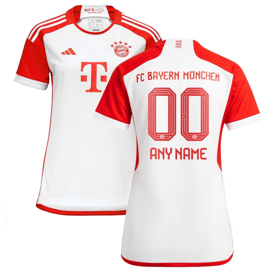 Bayern Munich 2023/24 Home Custom Women Soccer Jersey – White