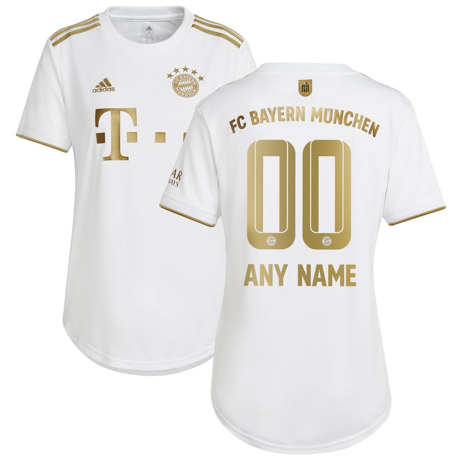 Bayern Munich Women 2022/23 Away Custom Soccer Jersey – White