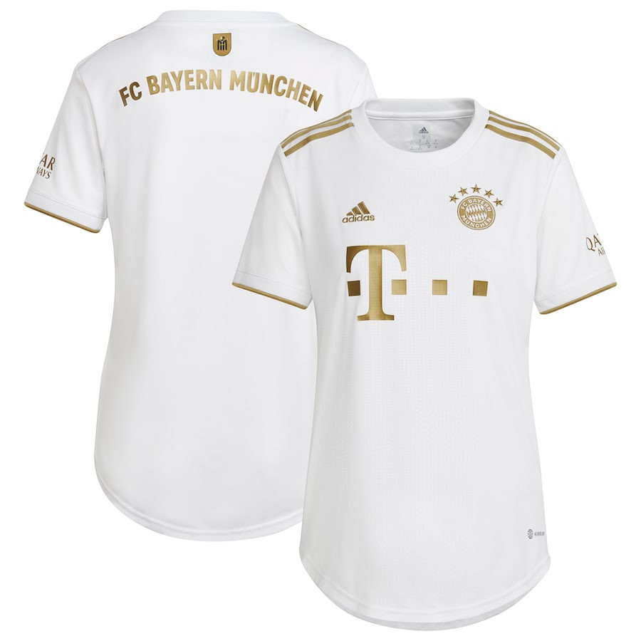 Bayern Munich Women 2022/23 Away Soccer Jersey – White