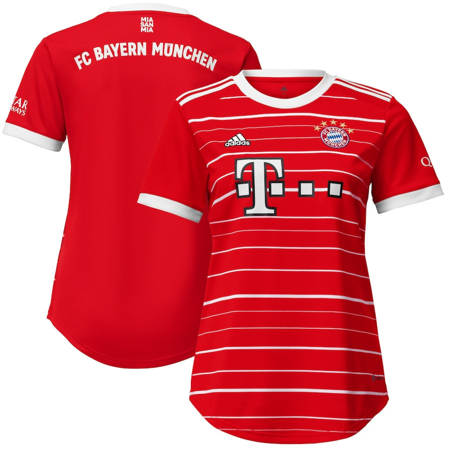 Bayern Munich Women 2022/23 Home Soccer Jersey – Red