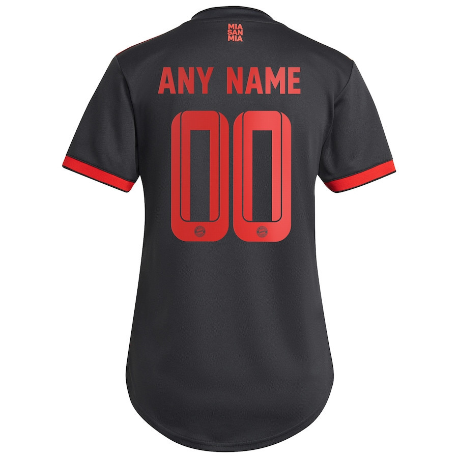 Bayern Munich Women 2022/23 Third Custom Soccer Jersey – Charcoal Bayern Munich Women 2022/23 Third Custom Soccer Jersey – Charcoal