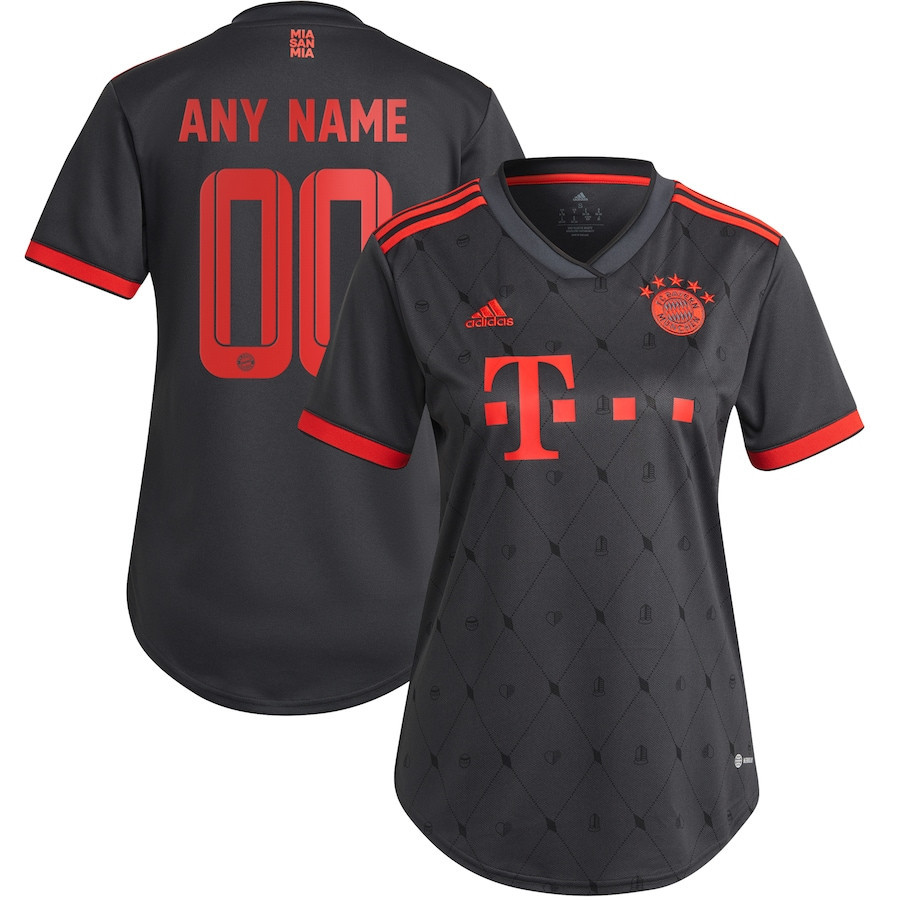 Bayern Munich Women 2022/23 Third Custom Soccer Jersey – Charcoal