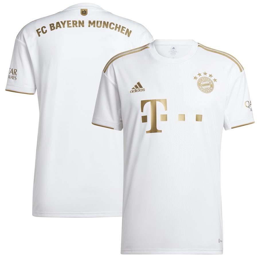 Bayern Munich 2022/23 Away Player Soccer Jersey – White