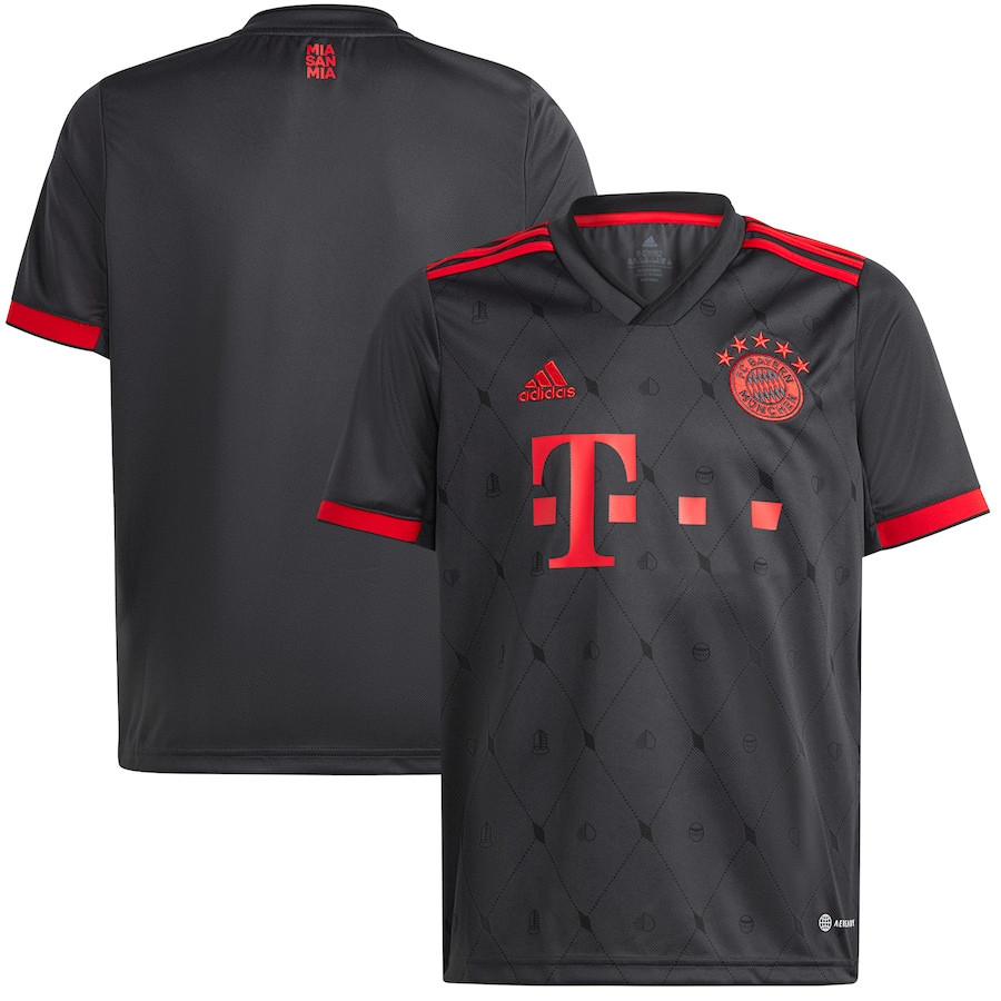 Bayern Munich 2022/23 Third Player Soccer Jersey – Charcoal