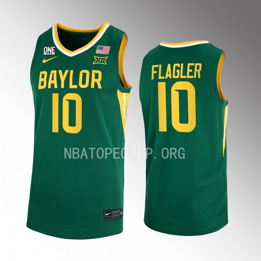 Baylor Bears Adam Flagler Jersey 2022-23 College Green Uniform