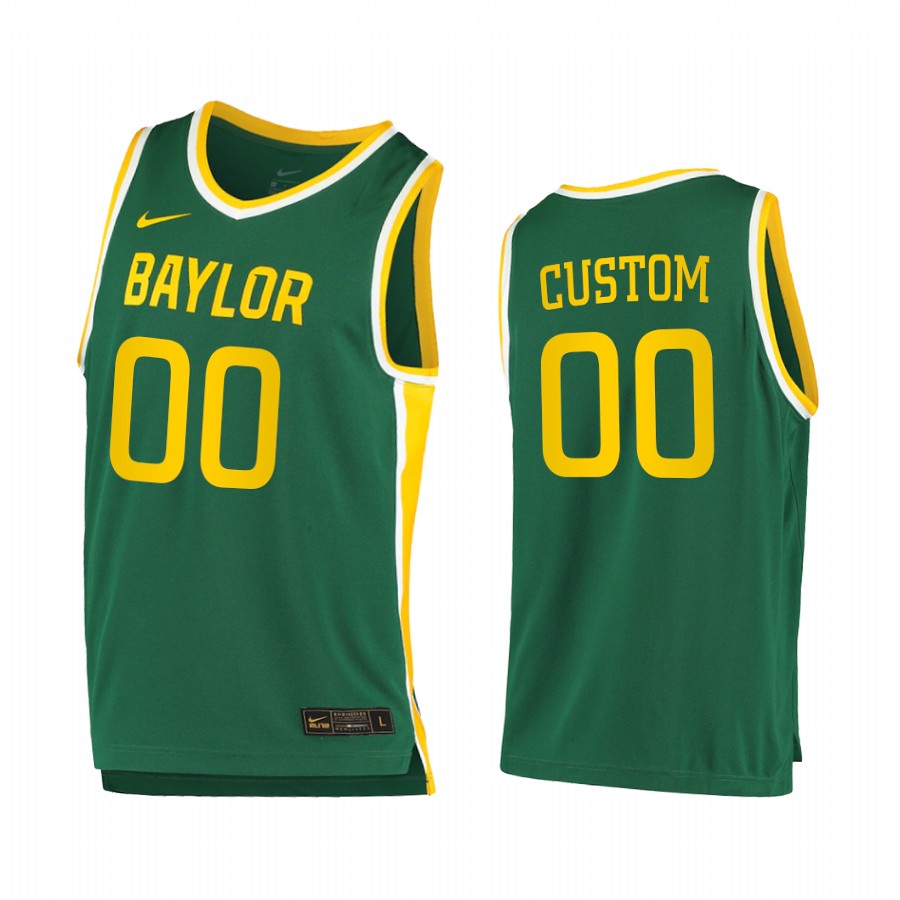 Baylor Bears Custom Green 2020-21 College Jersey