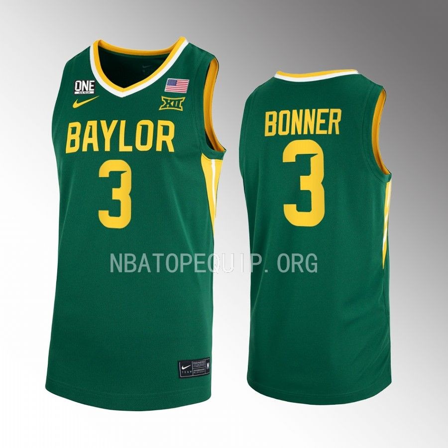 Baylor Bears Dale Bonner Jersey 2022-23 College Green Uniform