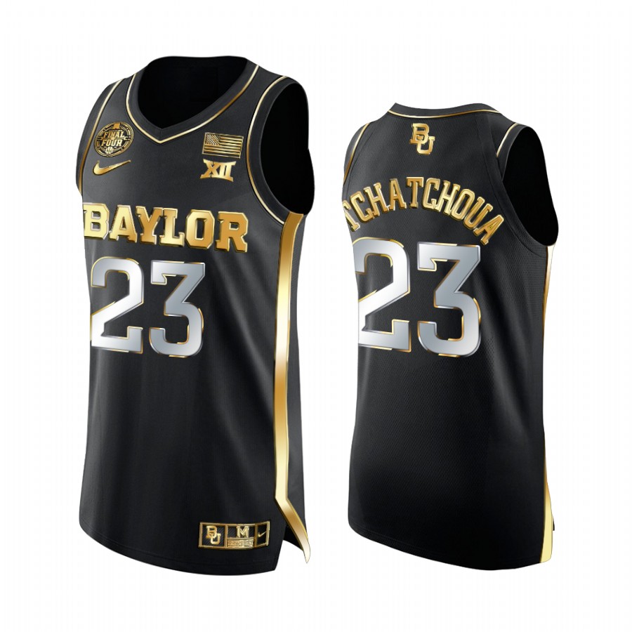Baylor Bears Jonathan Tchamwa Tchatchoua 2021 March Madness Final Four Jersey Black Golden