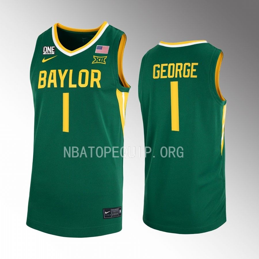 Baylor Bears Keyonte George Jersey 2022-23 College Green Uniform