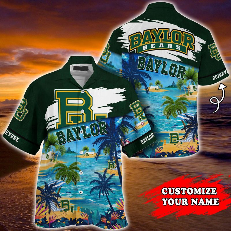 Baylor Bears NCAA Customized Summer Hawaiian Shirt