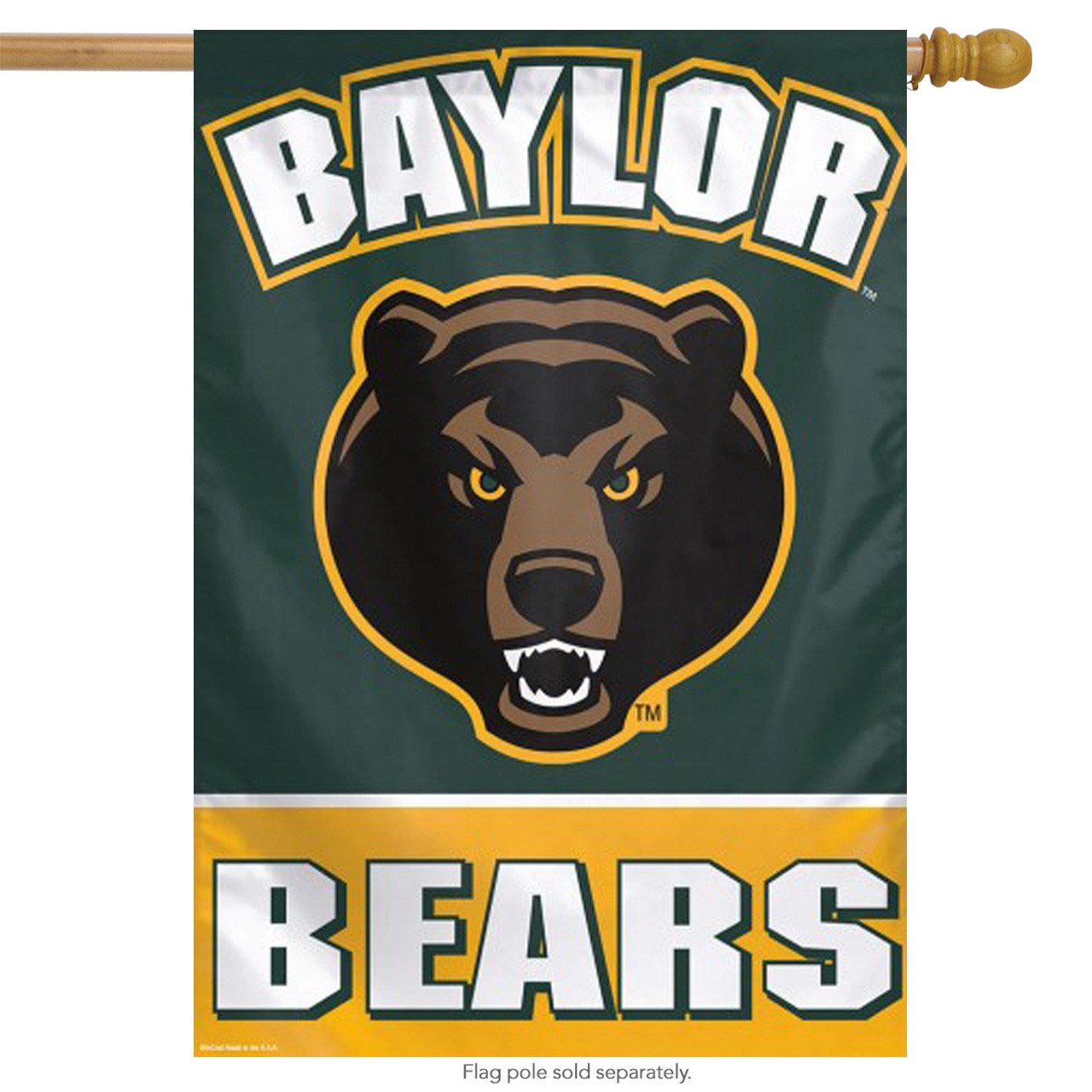 Baylor University Bears NCAA Vertical Garden Flag, House Flag