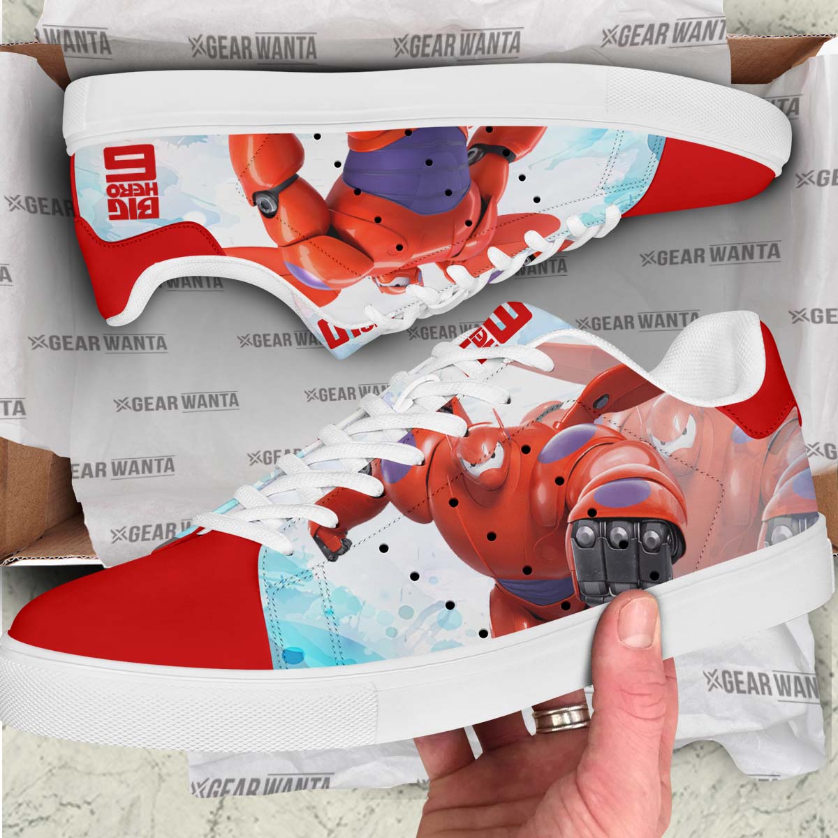 Baymax Custom Skate Shoes For Big Hero Fans