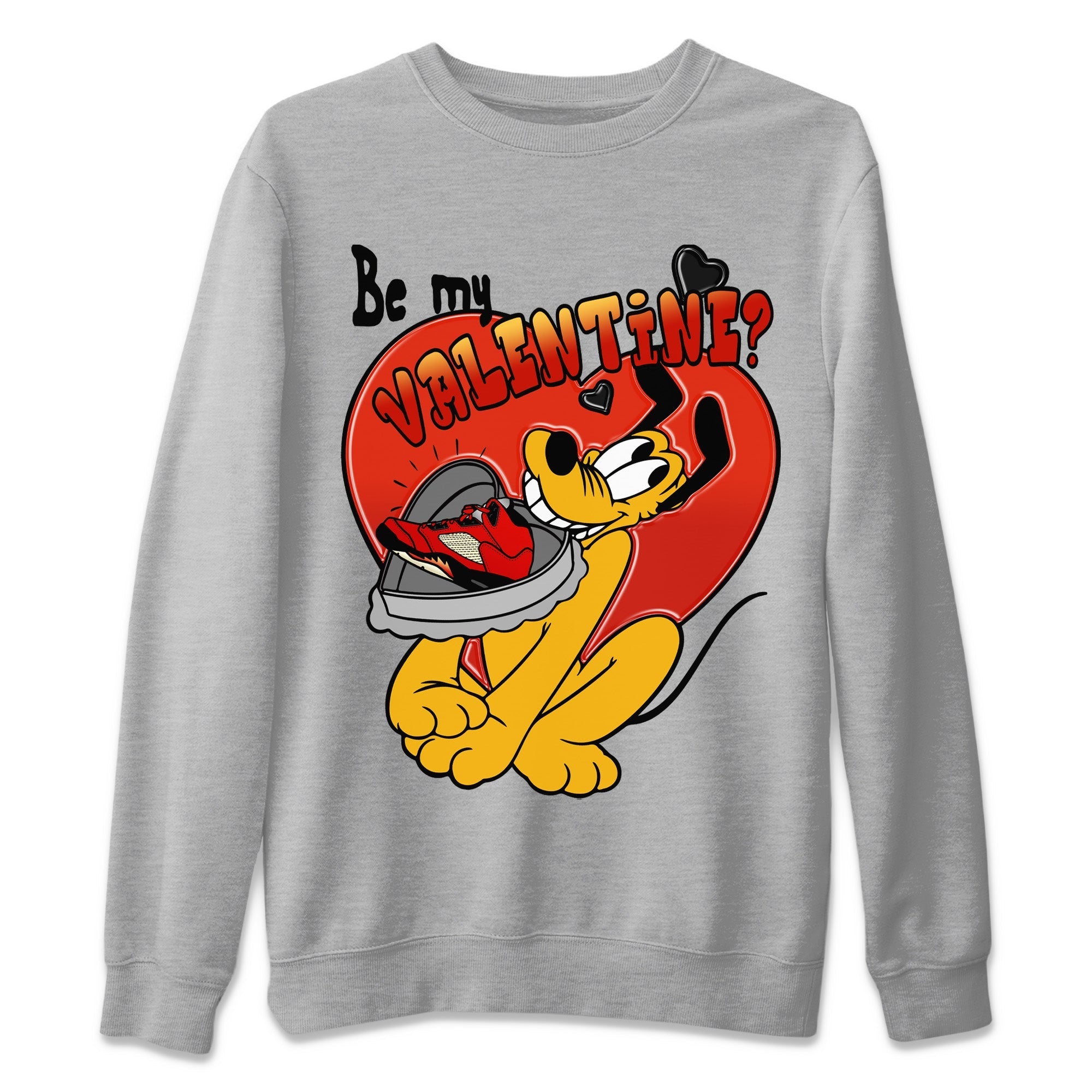 Be My Valentine Unisex Sweater – Air Jordan 5 Mars For Her, Sneakers Matching Sweater