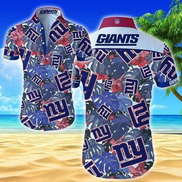 Beach New York Giants Hawaiian Shirt