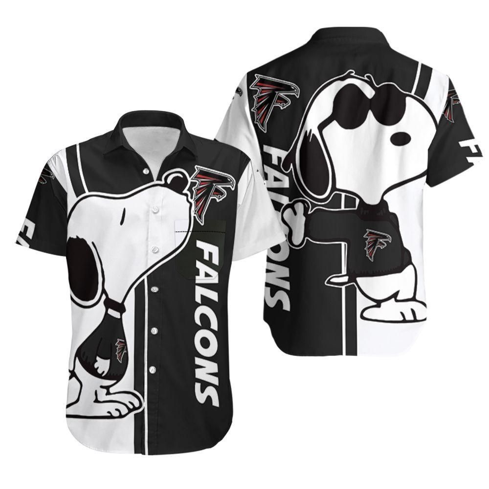 Beach Shirt Atlanta Falcons Snoopy Lover 3D Printed Hawaiian Shirt