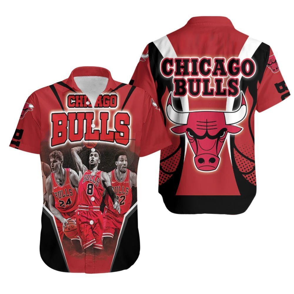 Beach Shirt Chicago Bulls Players 24 Markkanen 8 Lavine 22 Potter Jr Hawaiian Shirt