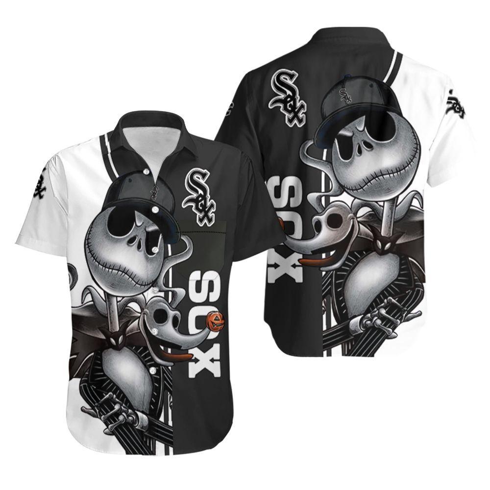 Beach Shirt Chicago White Sox Jack Skellington And Zero Hawaiian Shirt