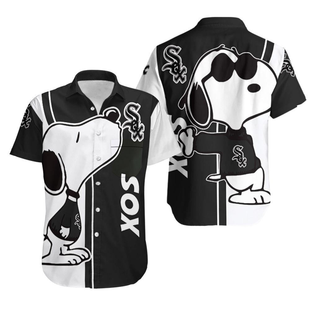 Beach Shirt Chicago White Sox Snoopy Lover 3D Printed Hawaiian Shirt