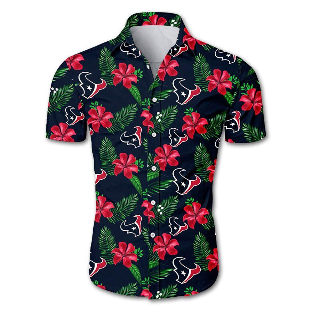 Beach Shirt Houston Texans Hawaiian Shirt Short Sleeve For Summer