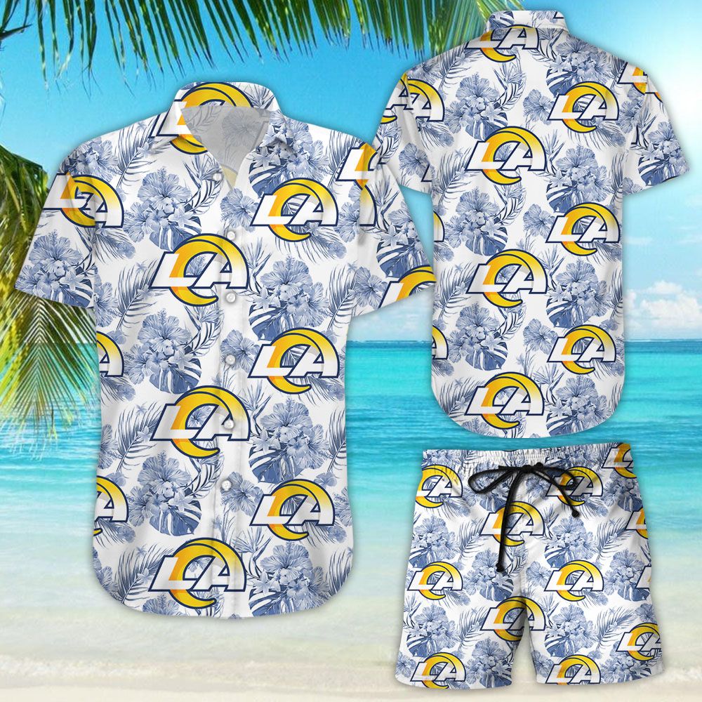 Beach Shirt Los Angeles Rams Shirt The LA Rams NFL Hawaiian Shirt