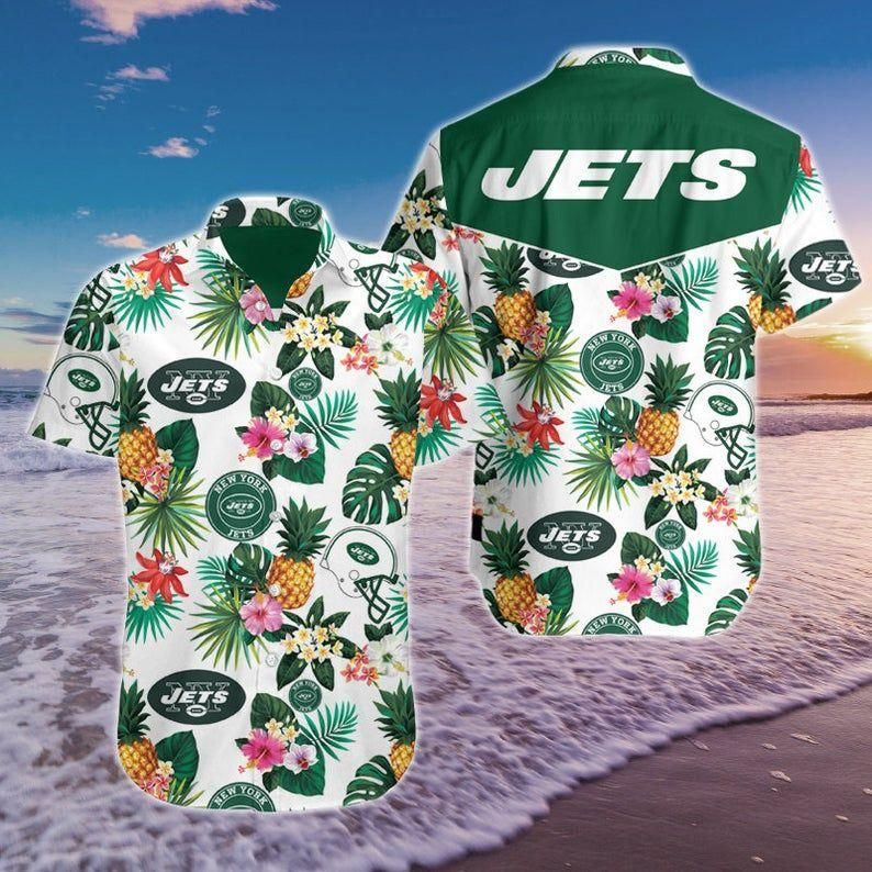 Beach Shirt New York Jets Hawaiian Shirt NFL Team Hawaiian Shirt