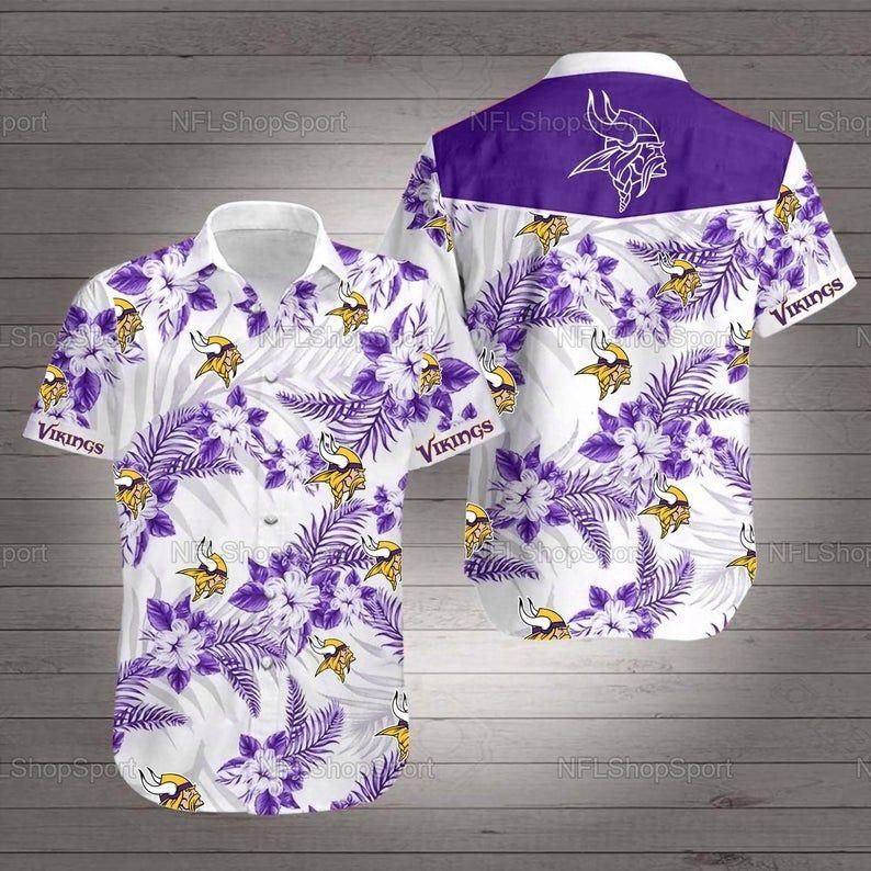 Beach Shirt NFL Minnesota Vikings Hawaiian Shirt Summer Beach For Fans