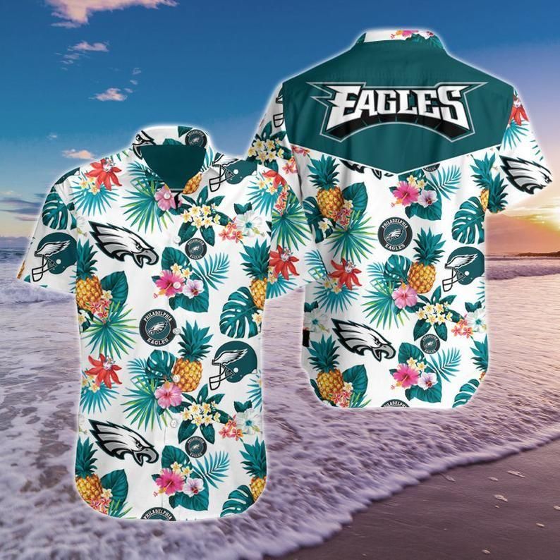 Beach Shirt NFL Philadelphia Eagles Hawaiian Shirt Summer Beach For Fans