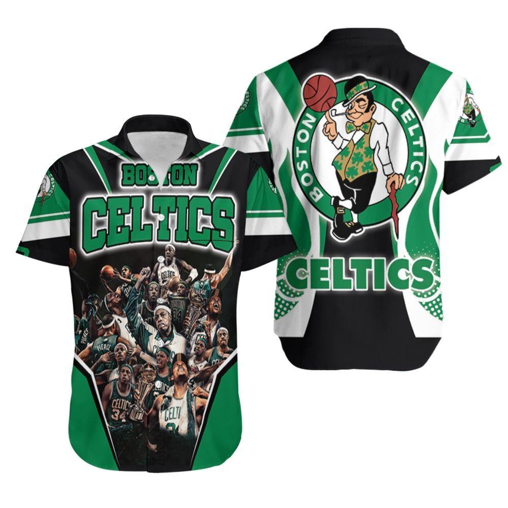 Beach Shirt Paul Pierce 34 Boston Celtics Champions Hawaiian Shirt