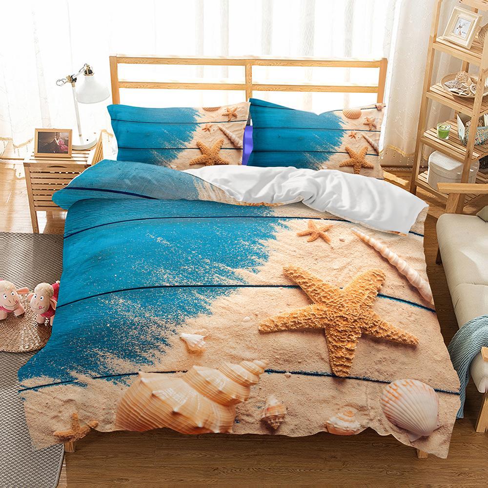Beachside 3D Customized Duvet Cover Bedding Set