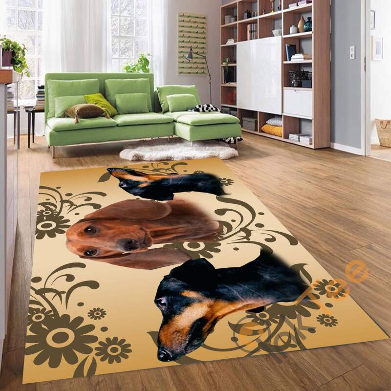 Beagle Dog 3d Cute To Decor Living Room Animal Kitchen Bedroom Rectangle Rug