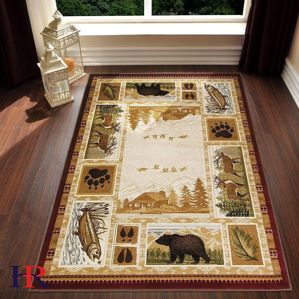 Bear Deer Fish Limited Edition Rectangle Rug