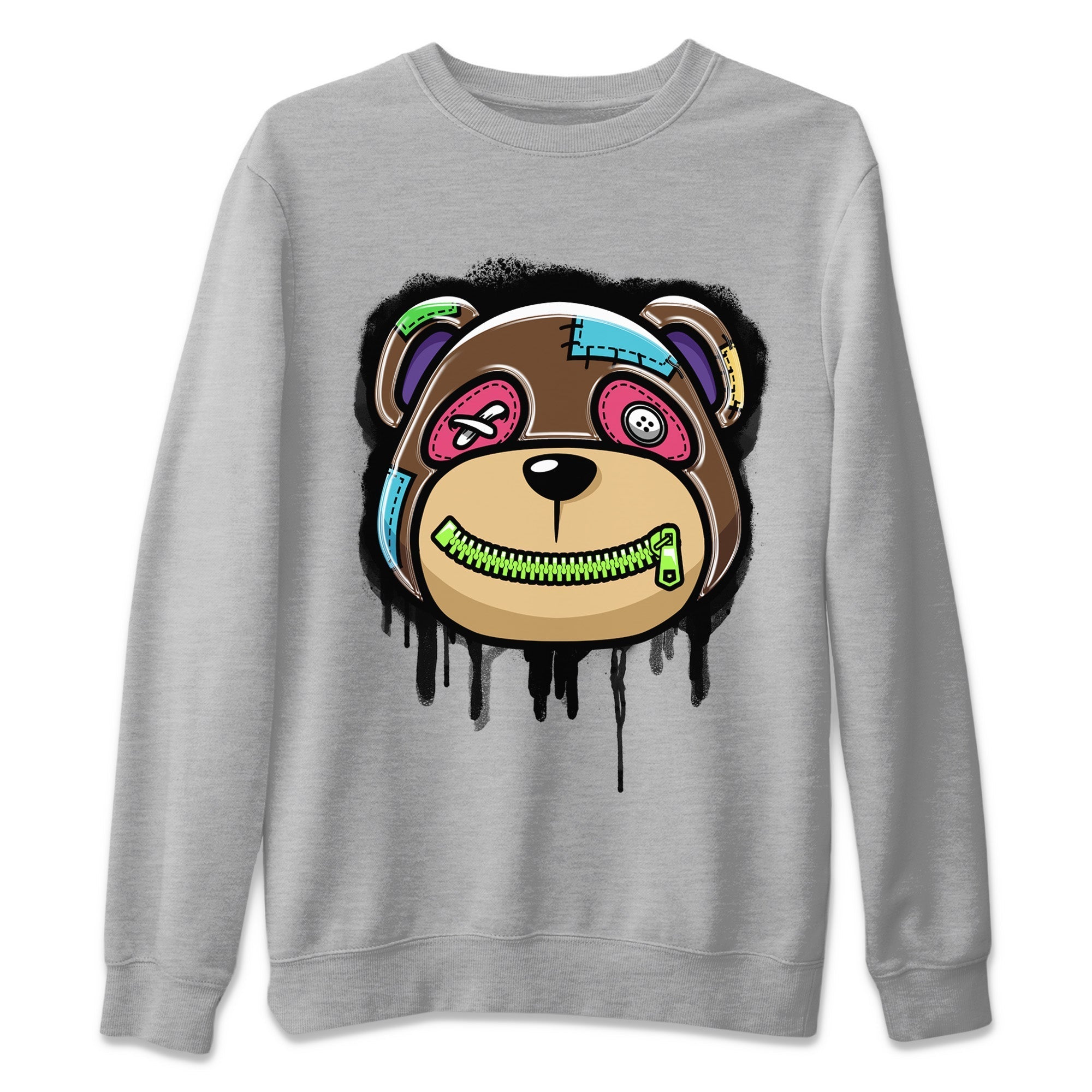 Bear Face Unisex Sweater – Air Force 1 Undefeated Fauna Brown, Sneakers Matching Sweater