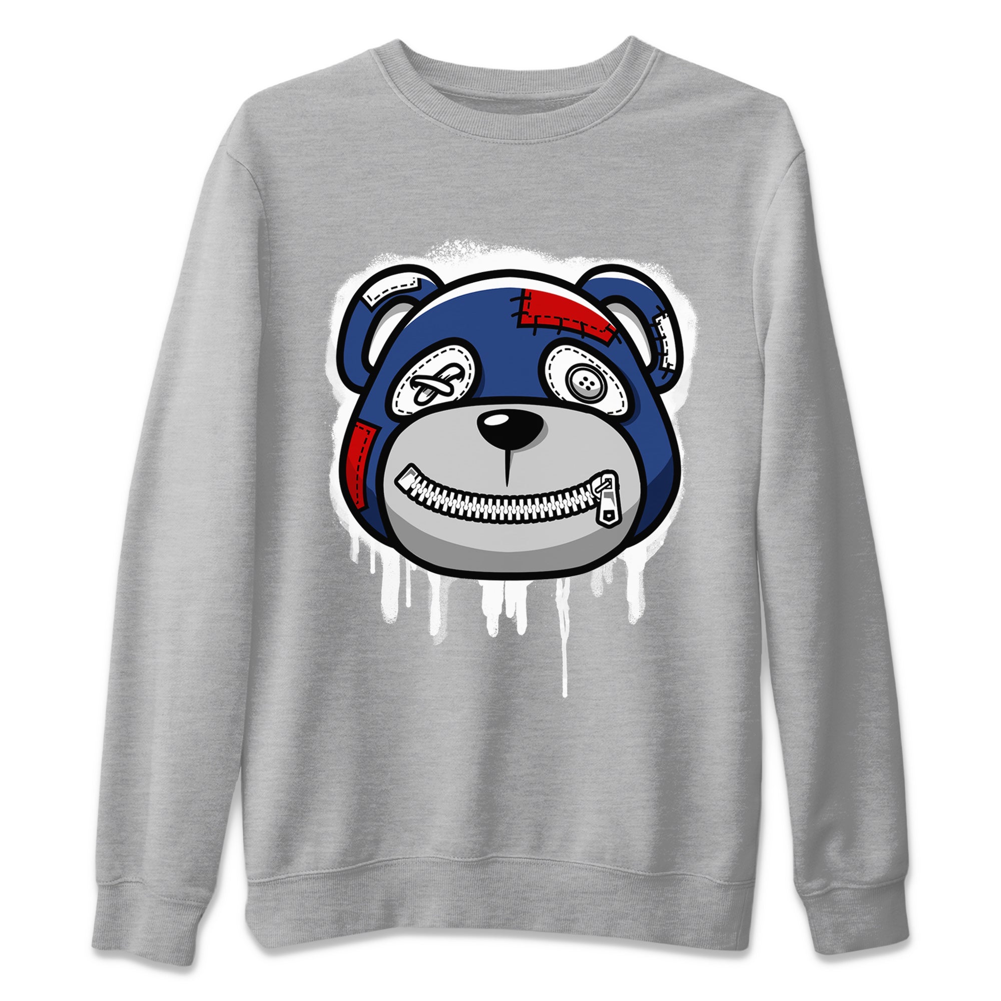 Bear Face Unisex Sweater – Air Jordan 13 French Blue, Sneakers Matching Sweater